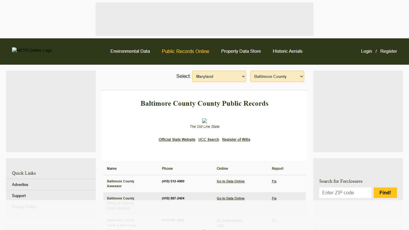 NETR Online • Baltimore County • Baltimore County Public Records, Search Baltimore County Records, Baltimore County Property Tax, Maryland Property Search, Maryland Assessor
